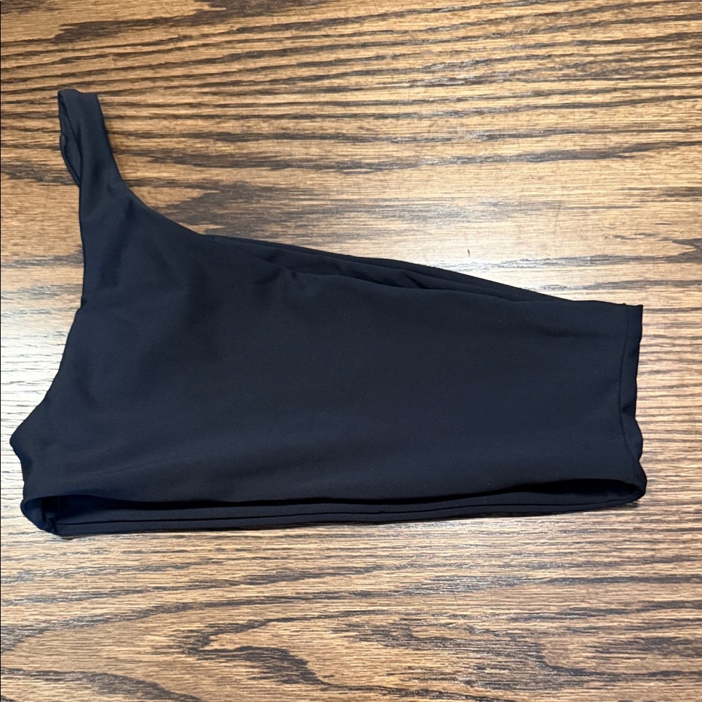 Skatie Black Top with Yellow Print